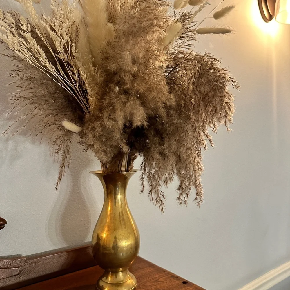 Vintage brass vase